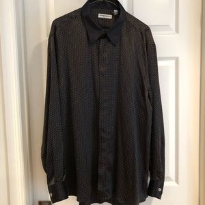 100% silk men’s Italian dress shirt